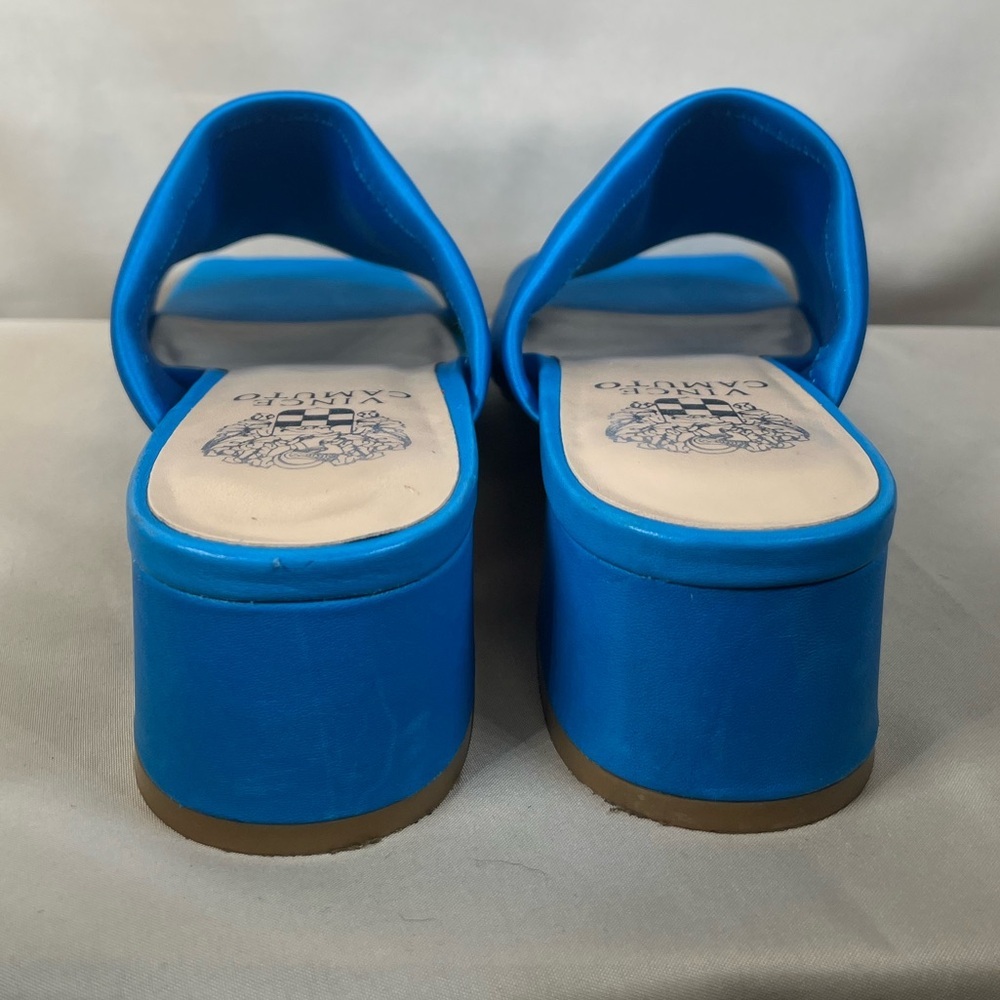 Vince Camuto Vibrant Blue Mules - Picture 9 of 12